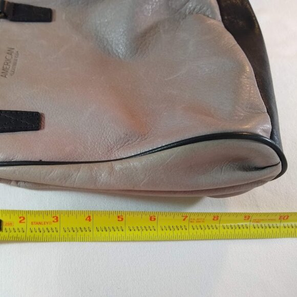 American Leather Co  'Lenox Triple Entry Crossbody in Cream Multi' - Picture 12 of 15